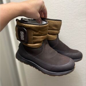 UGG Two-Tone Brown and Tan Boots